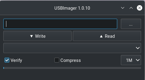 The USB Imager Graphical user Interface